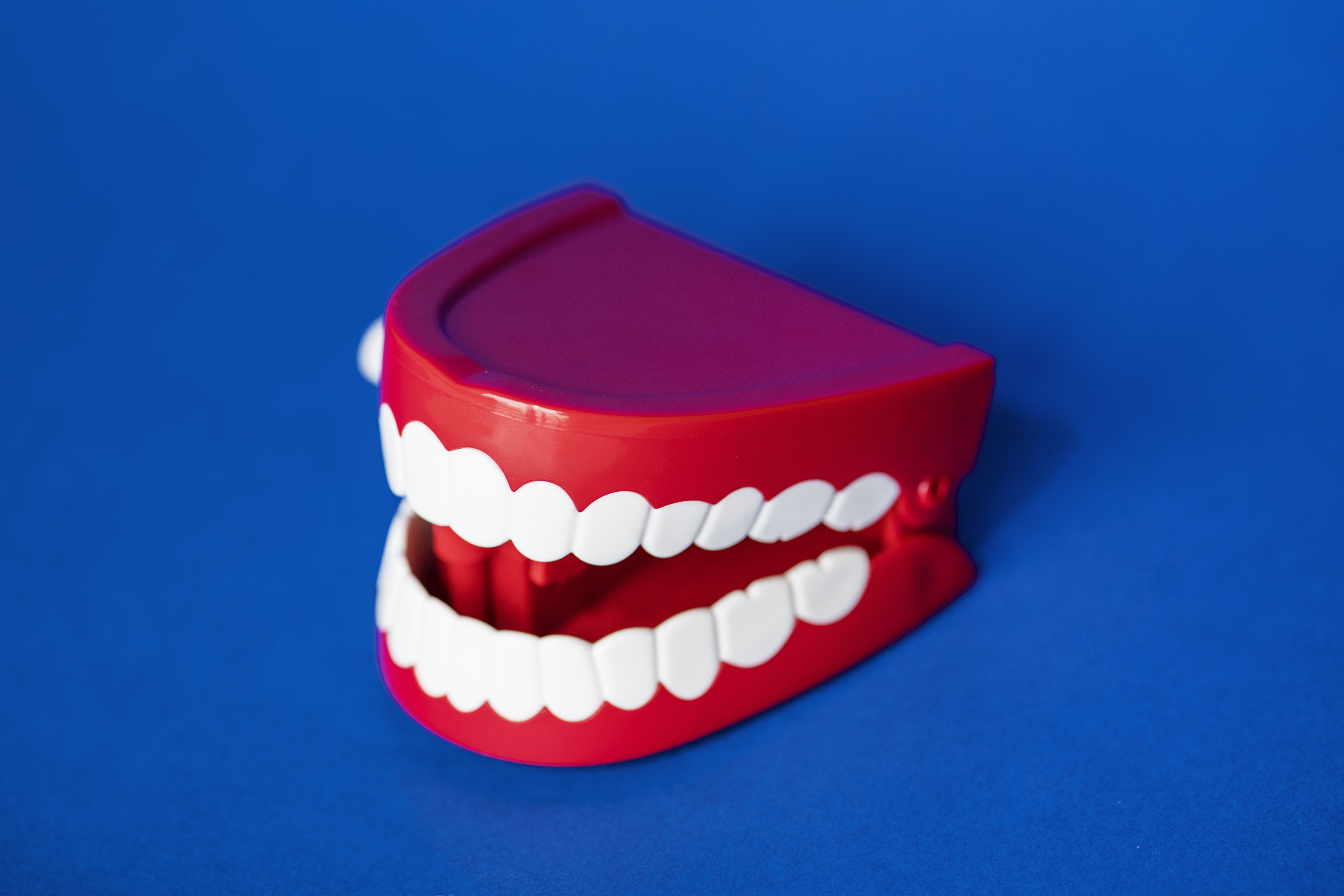 Wind up chattering teeth toy